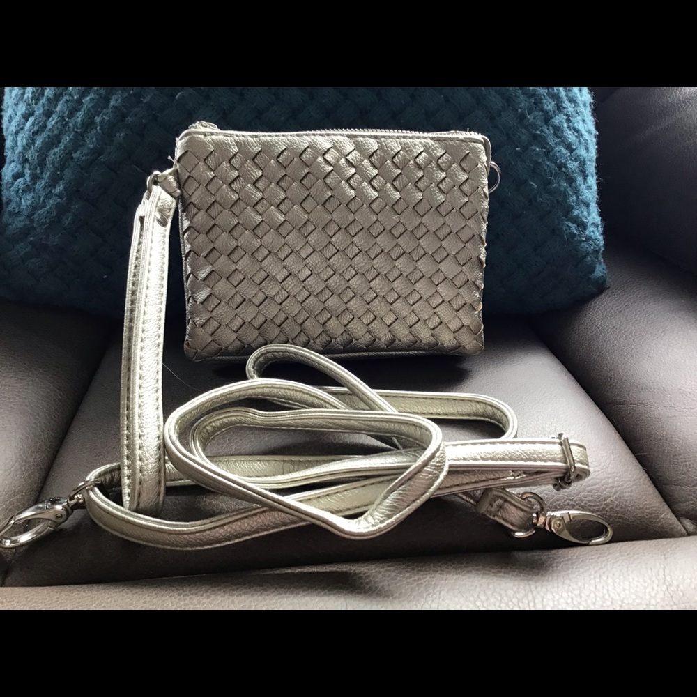 Gold decorative Criss-crossing design Small Purse
